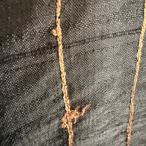 Chico's Design jacket 100% silk embroidered red diamond patterns Size L - Picture 7 of 12